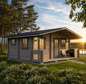 Courtyard Cottage with a sauna 30 m2